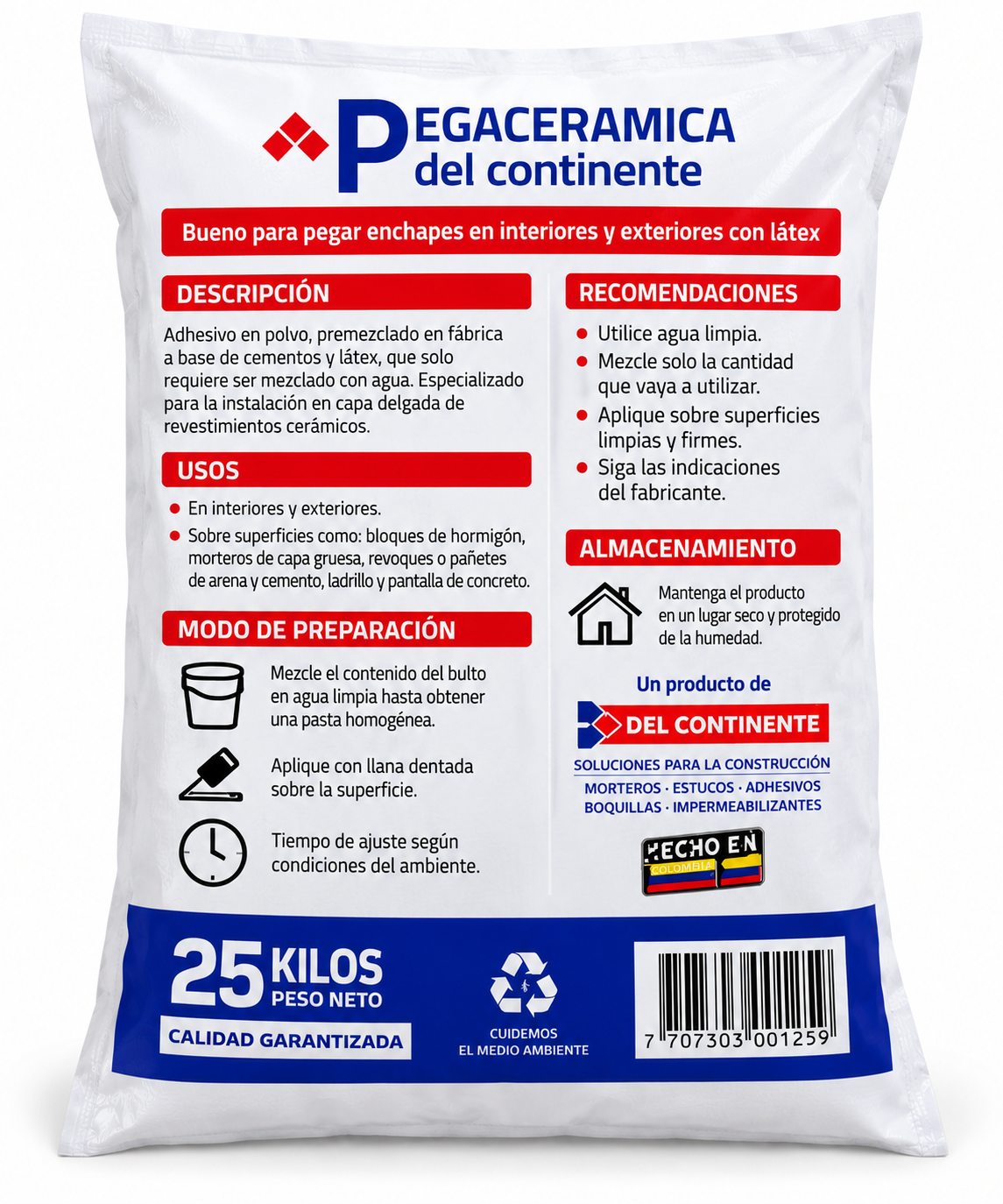 Pega Cerámica del Continente